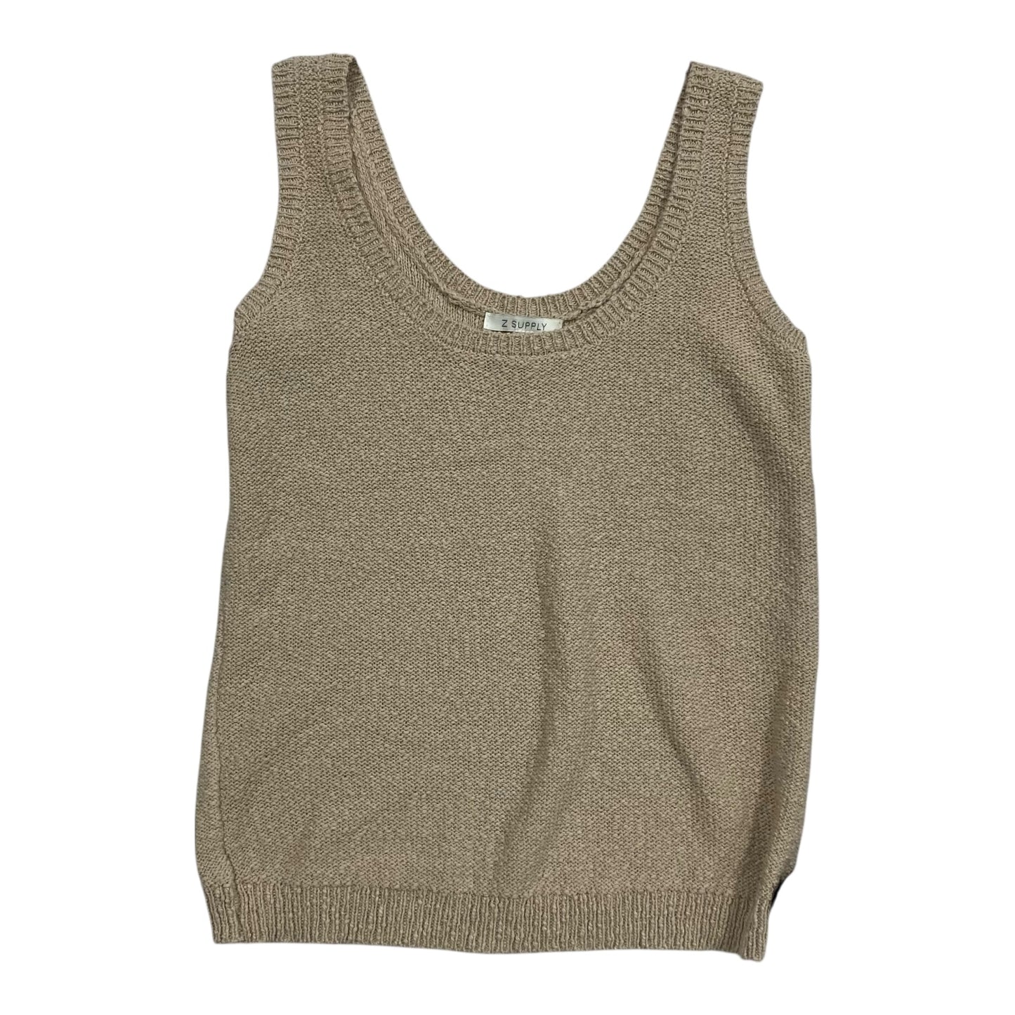 Top Sleeveless By Z Supply In Tan, Size:S