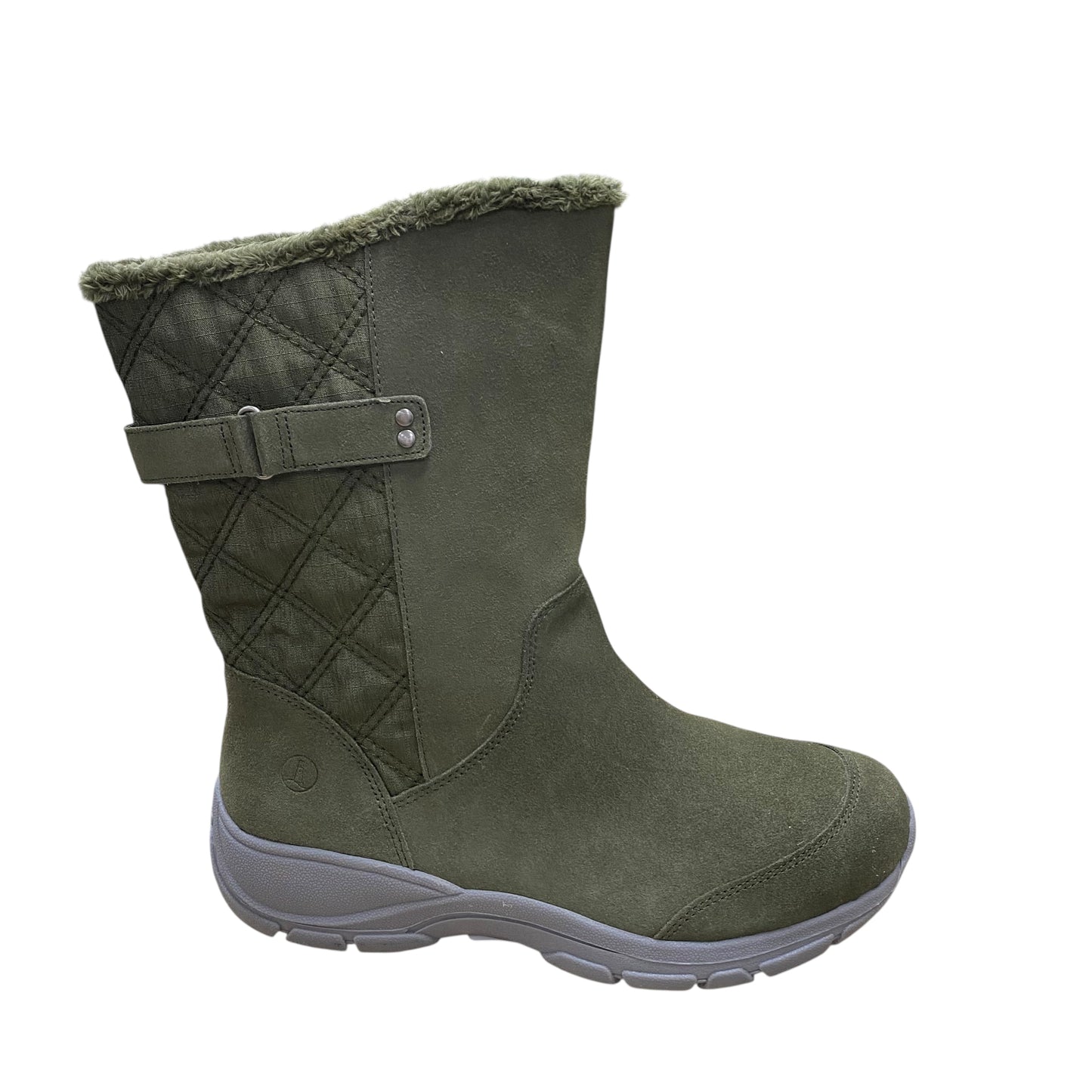 Boots Mid-Calf Flats By Lands End In Green, Size:9.5