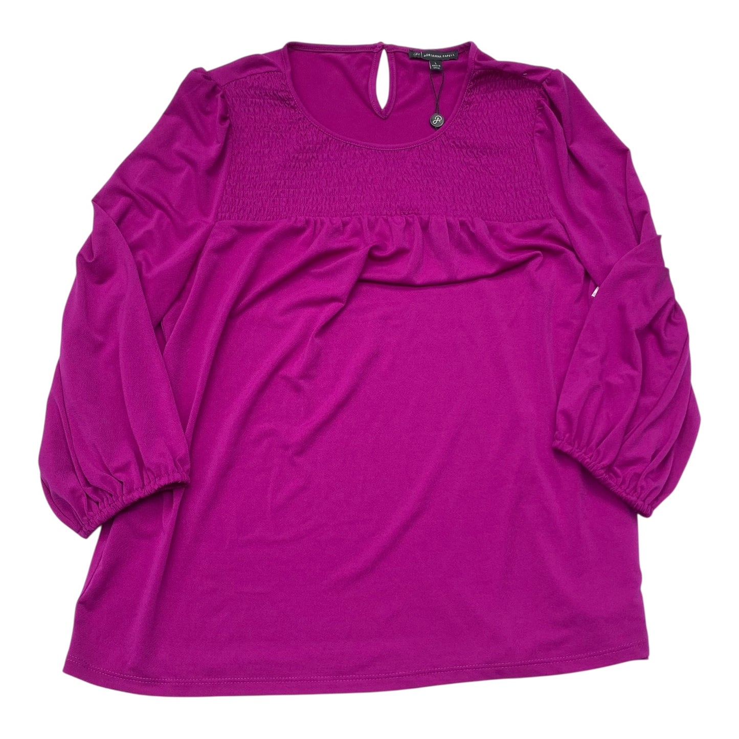 Top Ls By Adrianna Papell In Pink, Size:L