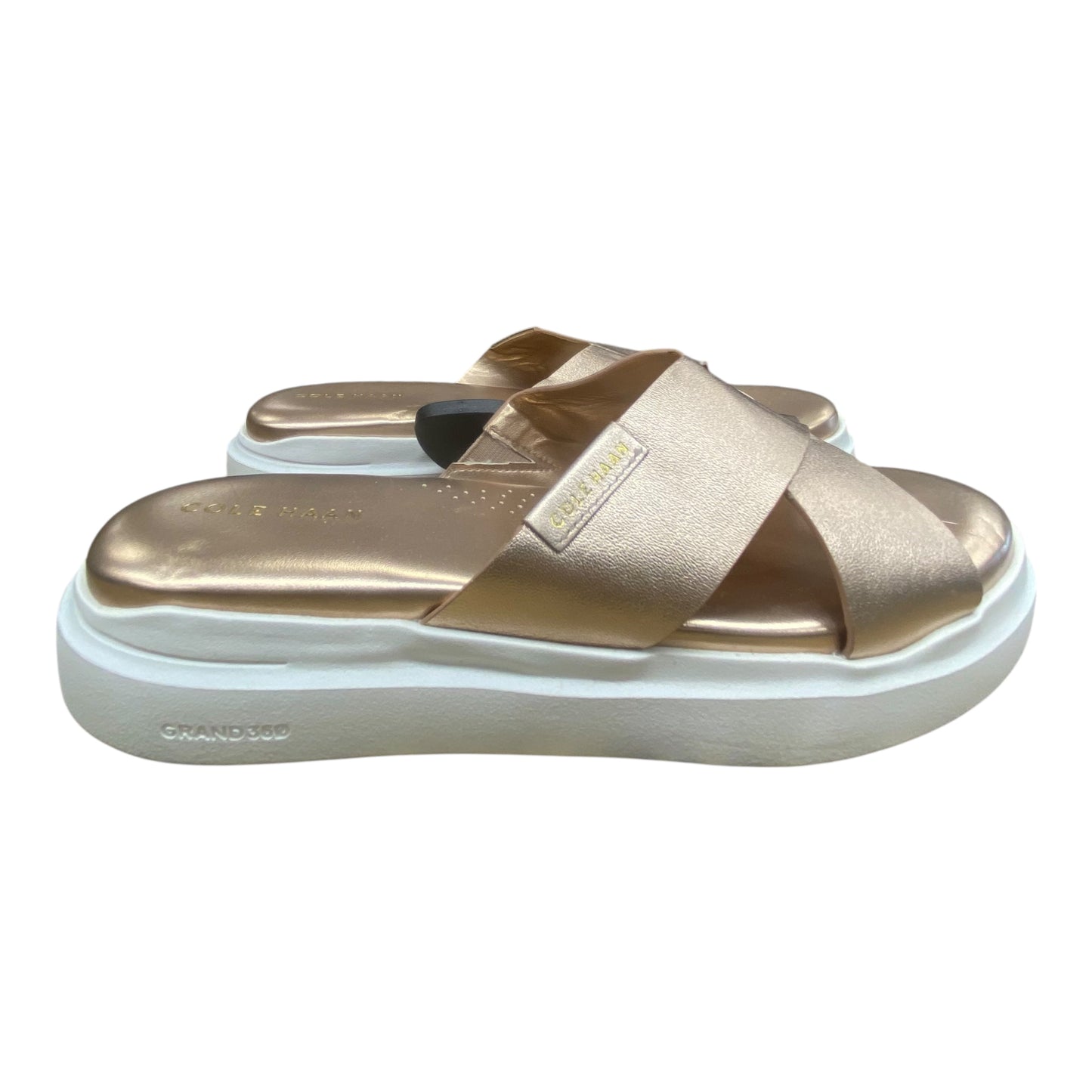 Sandals Flats By Cole-Haan In Rose Gold, Size:7.5