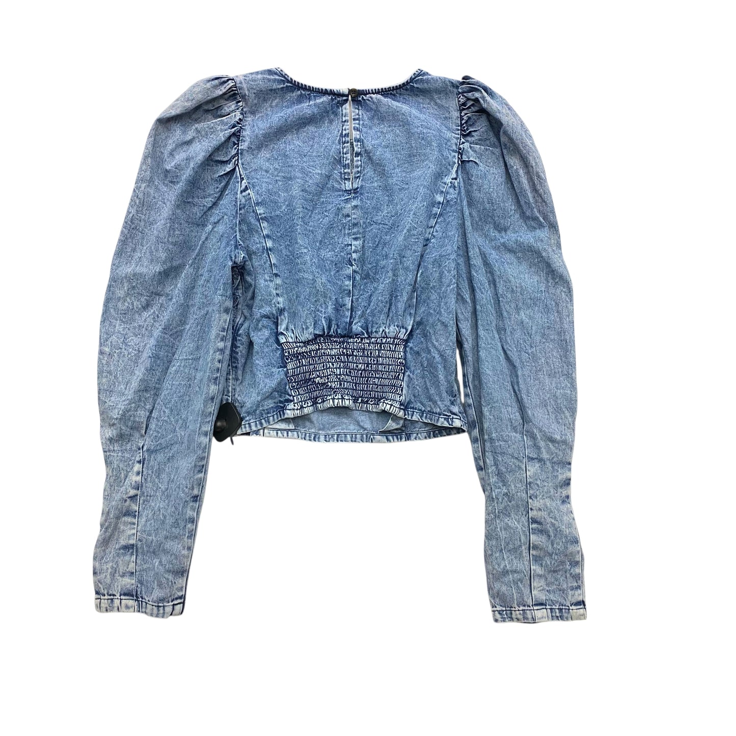 Top Ls By Pilcro In Blue Denim, Size:M