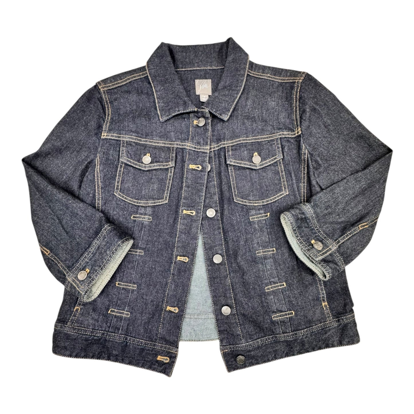 Jacket Denim By J. Jill In Blue, Size:S