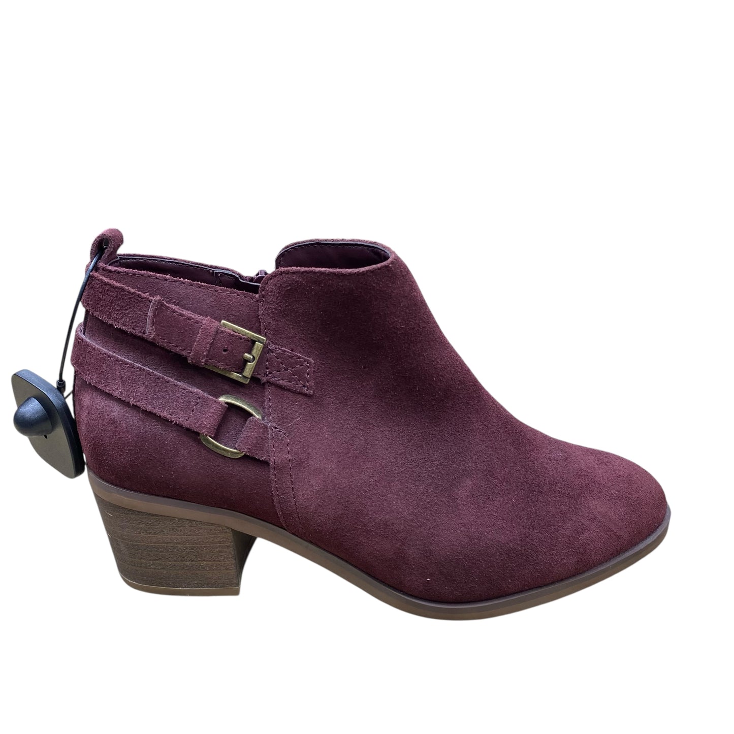 Boots Ankle Heels By Sonoma In Maroon, Size:8.5
