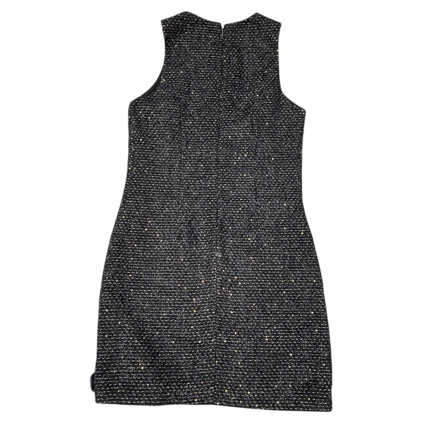 Dress Party Midi By Elie Tahari In Black & Gold, Size:8