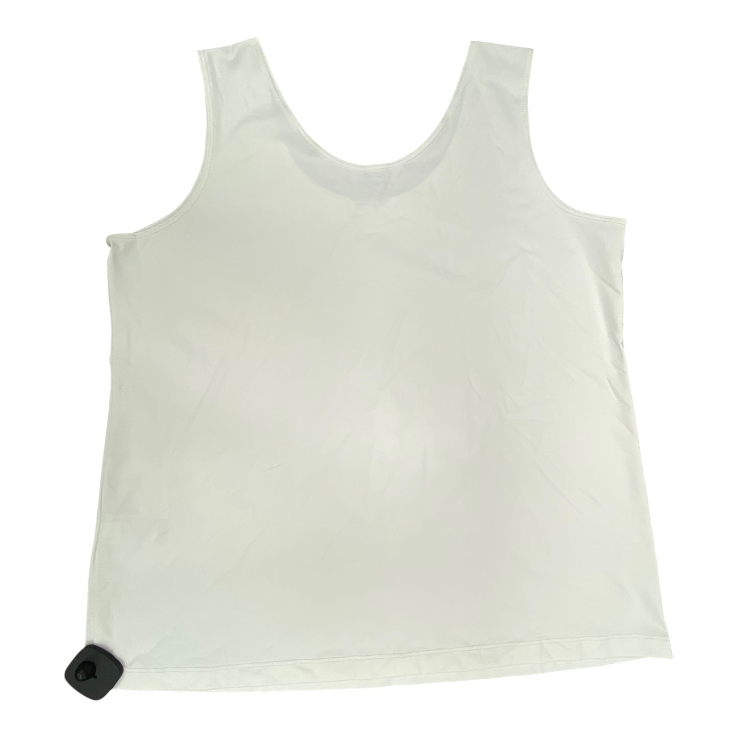 Top Sleeveless By Chicos In White, Size:Xl