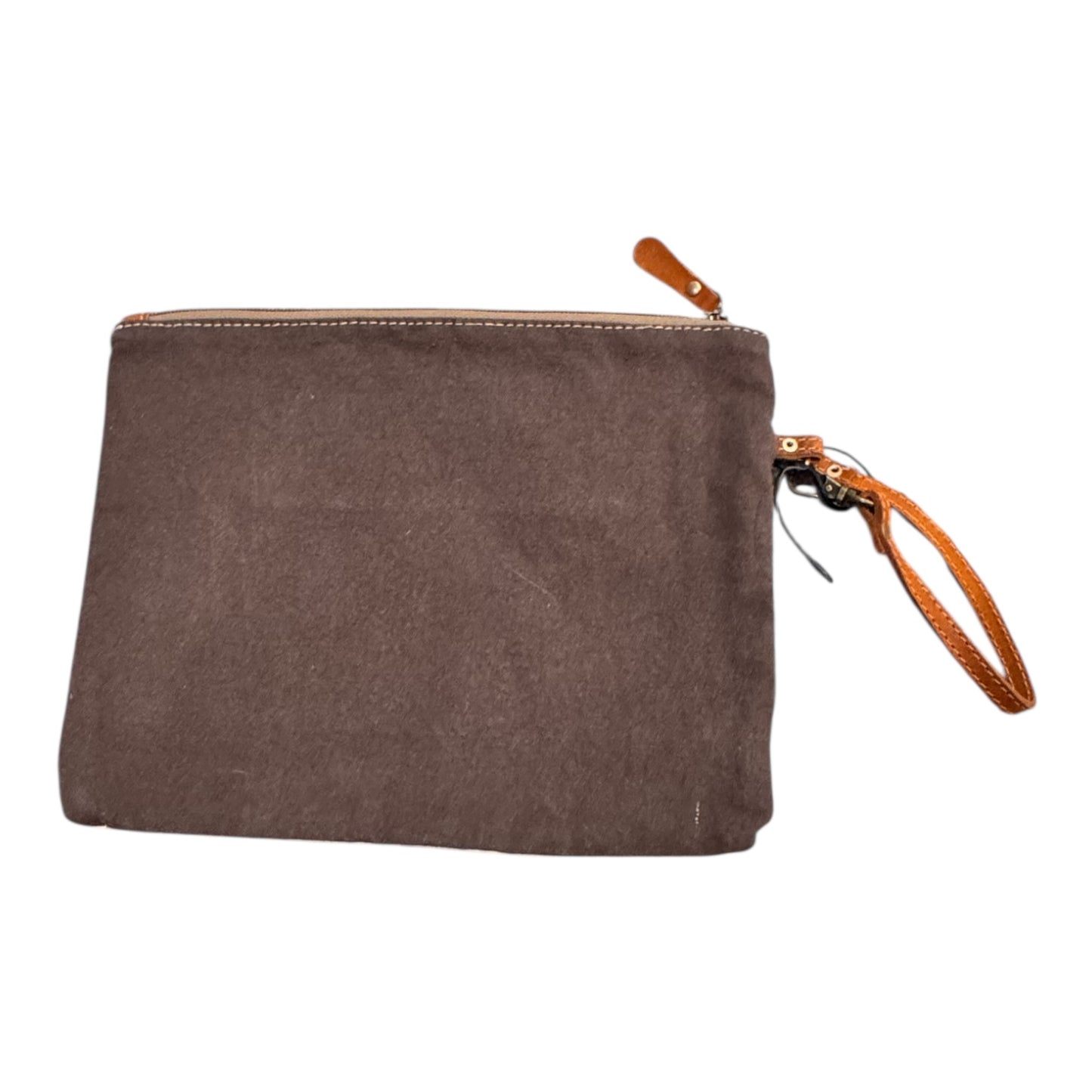Wristlet By Myra In Brown & Cream, Size:Large