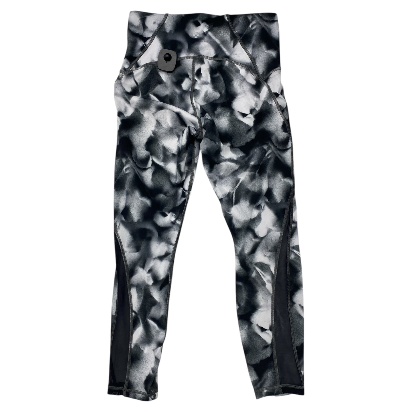 Athletic Leggings By Lululemon In Black & White, Size:8