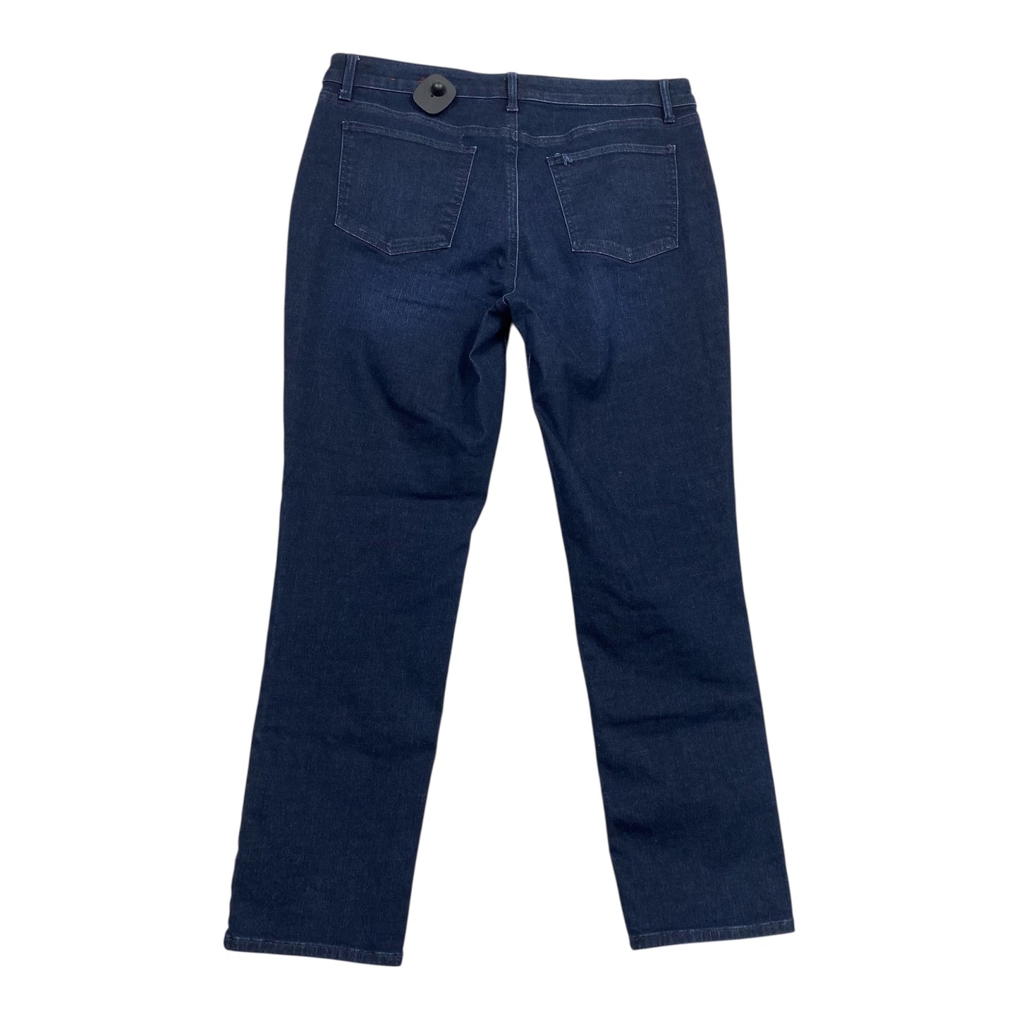 Jeans Straight By Talbots In Blue Denim, Size:12P