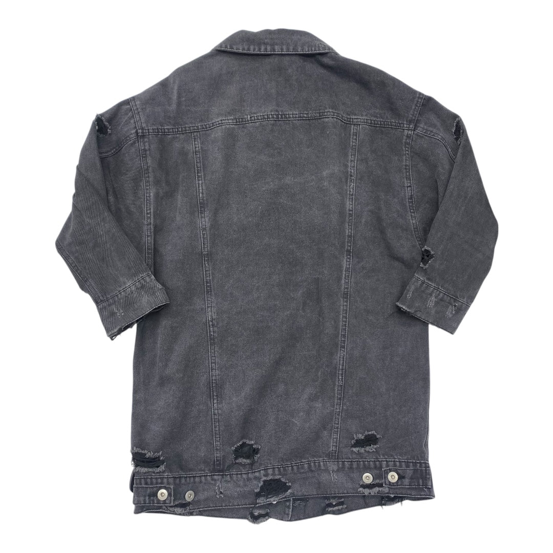 Jacket Denim By Highway Jeans In Black Denim, Size:L