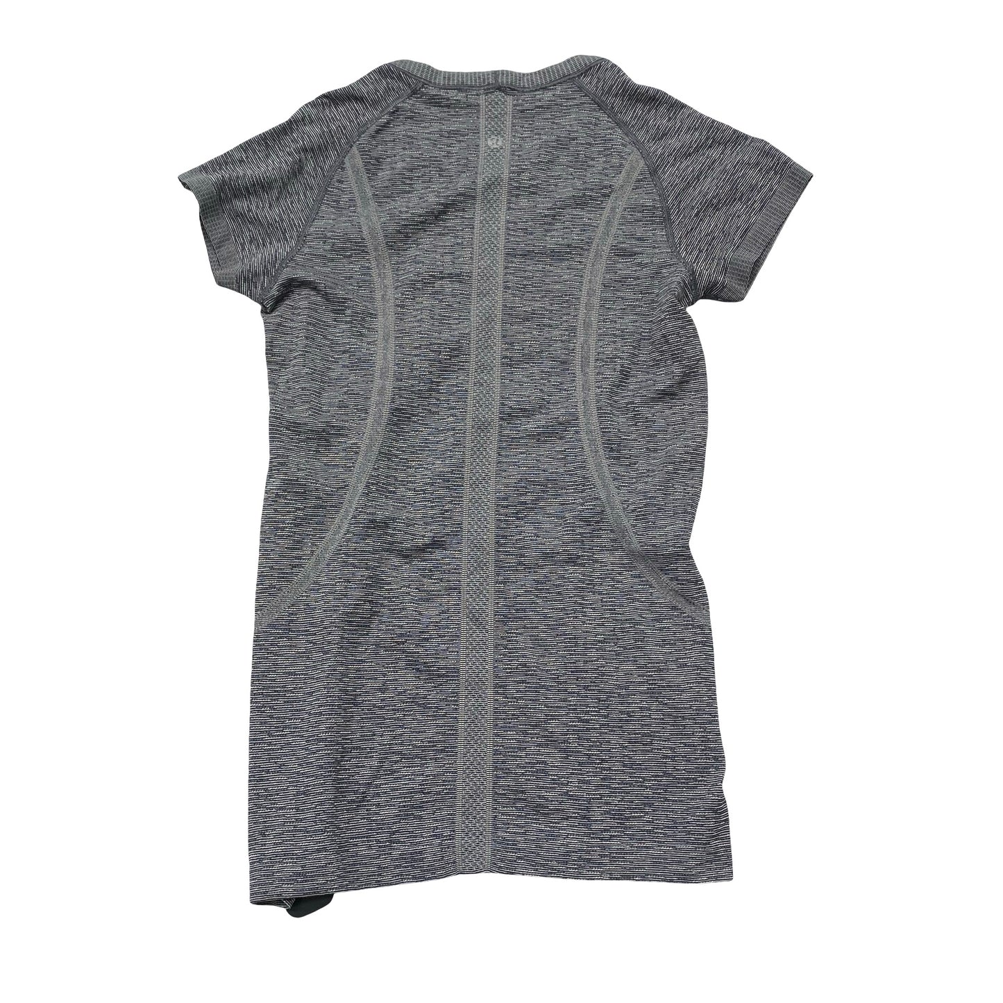 Athletic Top Ss By Lululemon In Grey, Size:8