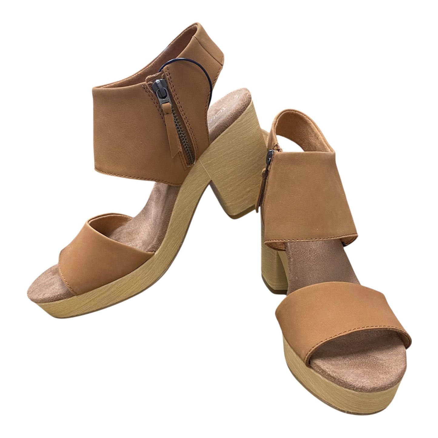 Shoes Heels Block By Toms In Brown, Size:10