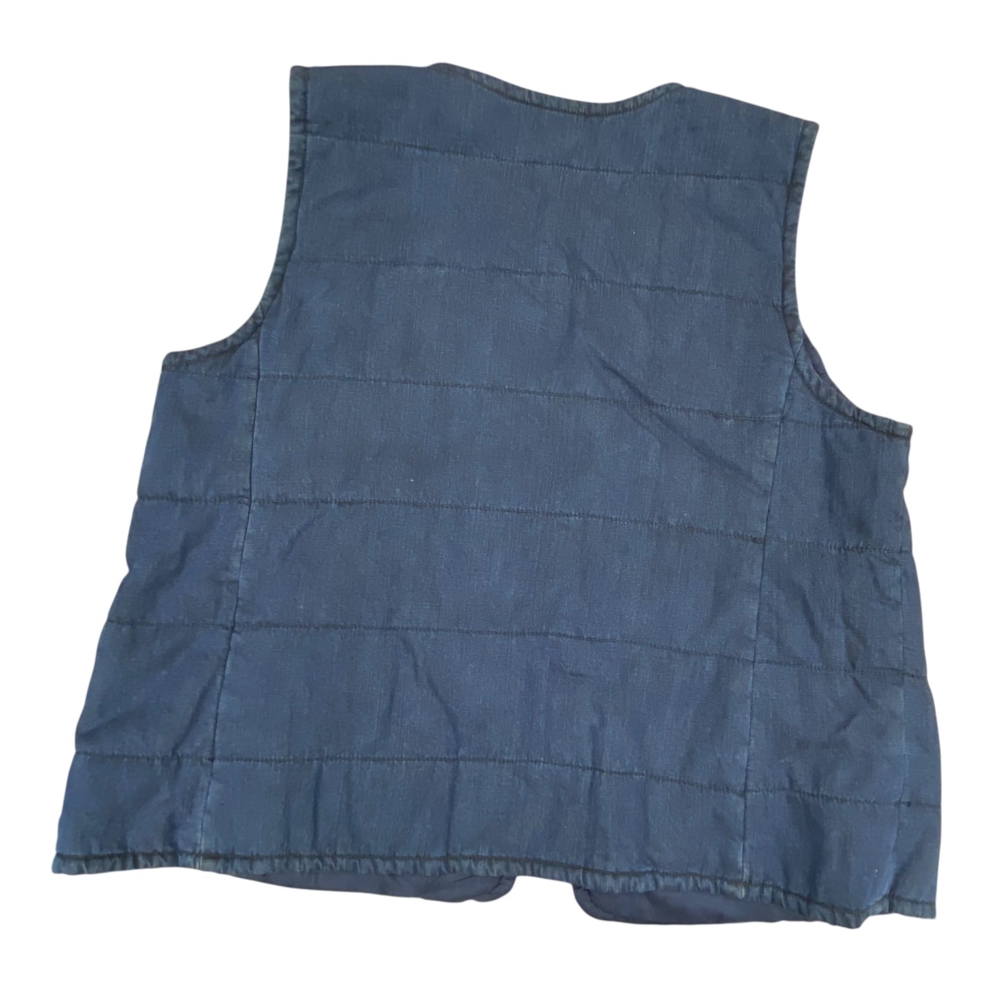 Vest Designer By Eileen Fisher In Blue, Size:L