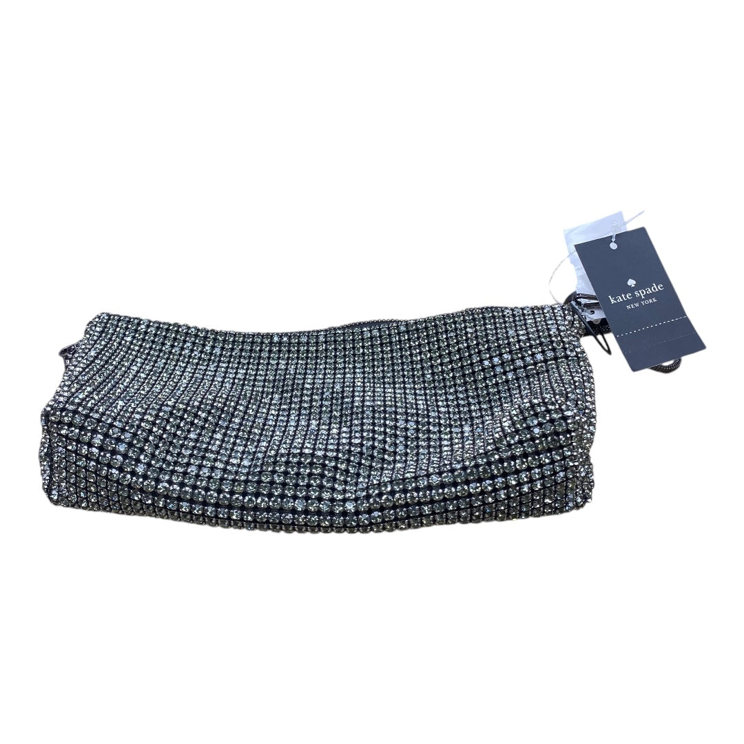 Handbag Designer By Kate Spade In Black & Silver, Size:Small