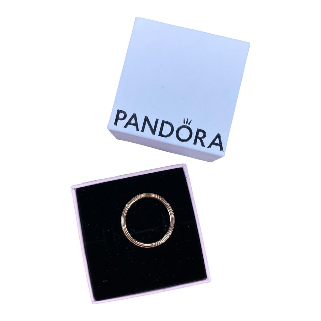 Ring Band By Pandora In Rose Gold, Size:7