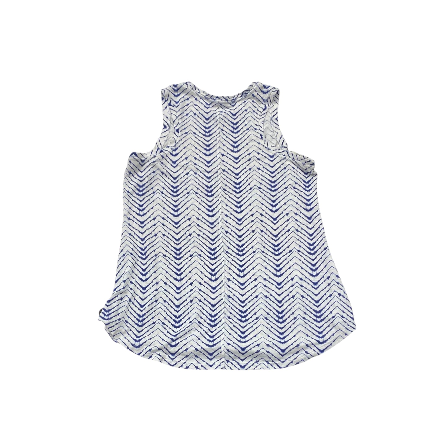Athletic Tank Top By Athleta In Blue & White, Size:L