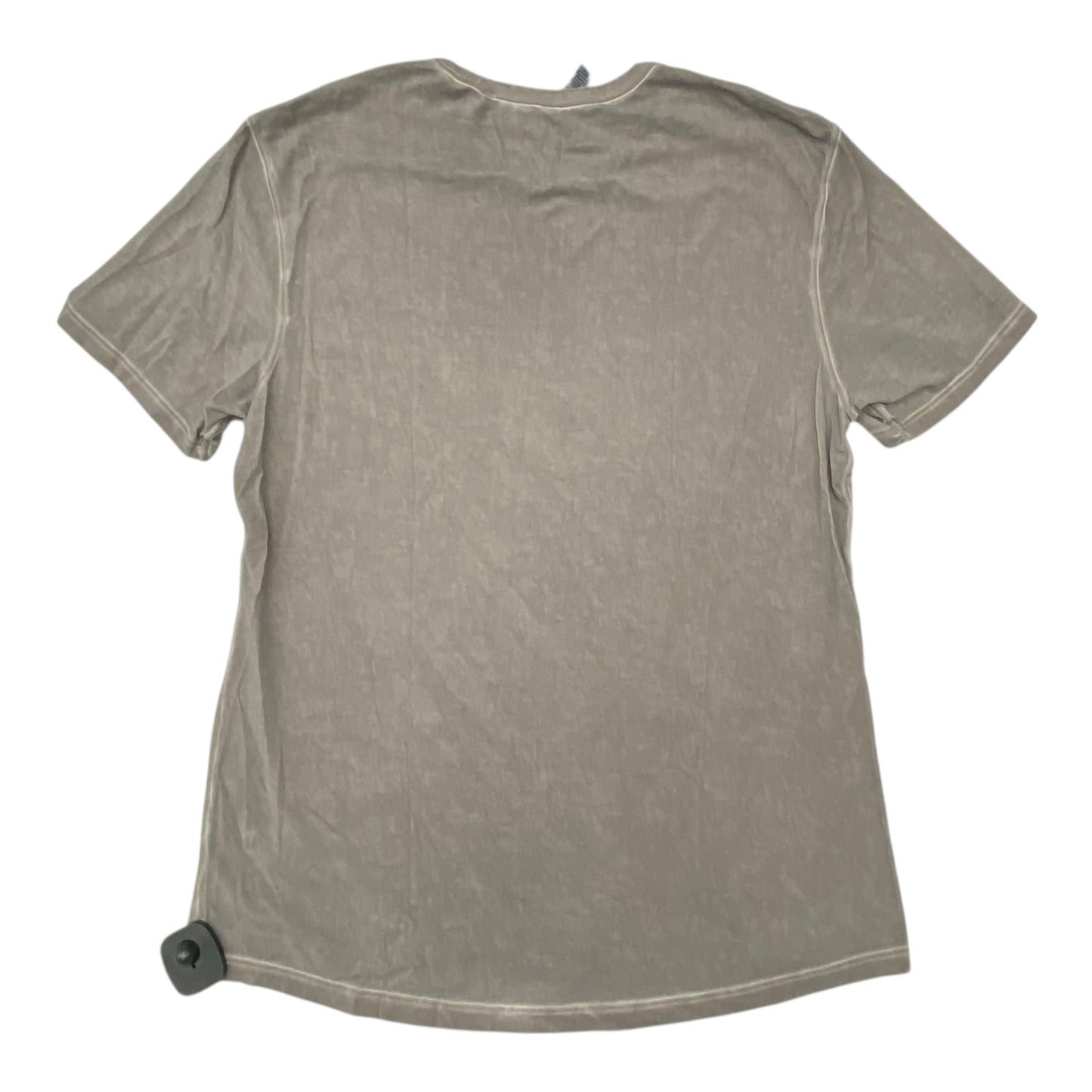 Athletic Top Ss By Lululemon In Grey, Size:L