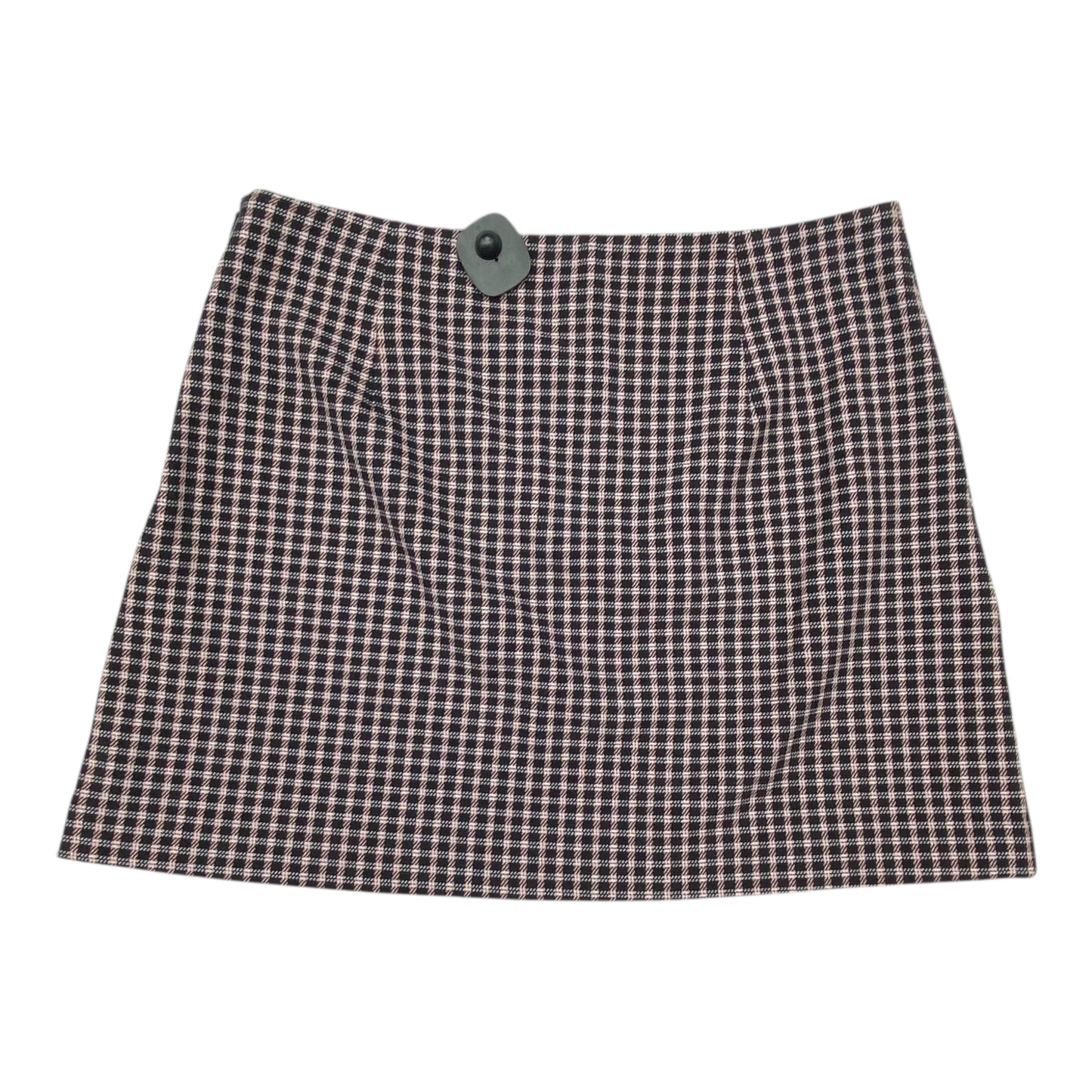Skirt Midi By Express In Checkered Pattern, Size:14
