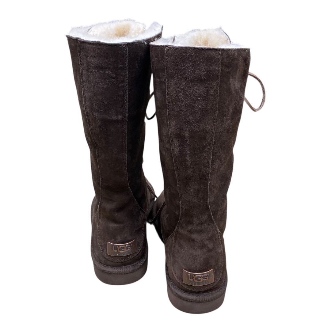 Boots Designer By Ugg In Brown, Size:8