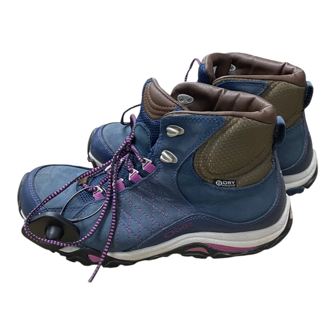 Shoes Hiking By Cmc In Blue & Brown, Size:7