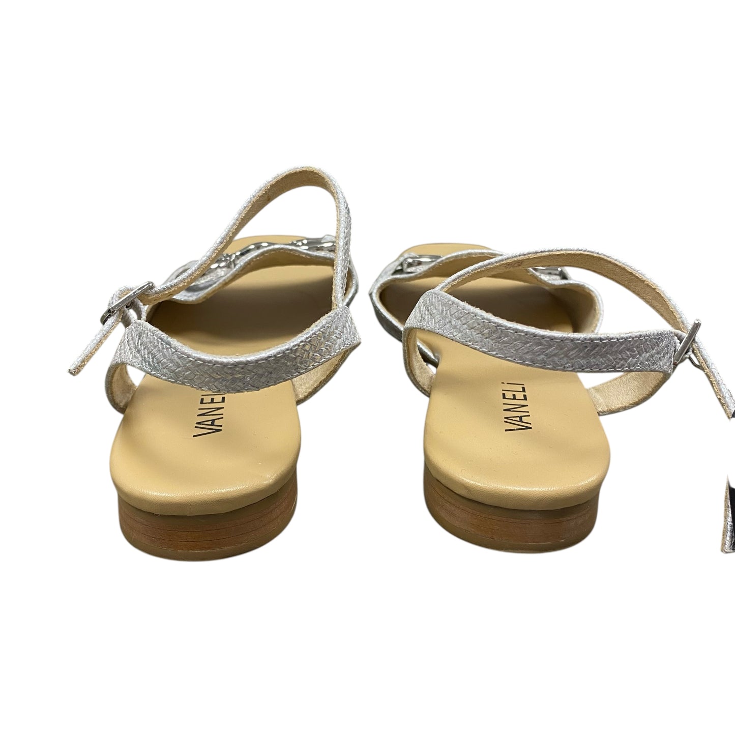 Sandals Flats By Vaneli In Silver, Size:8.5