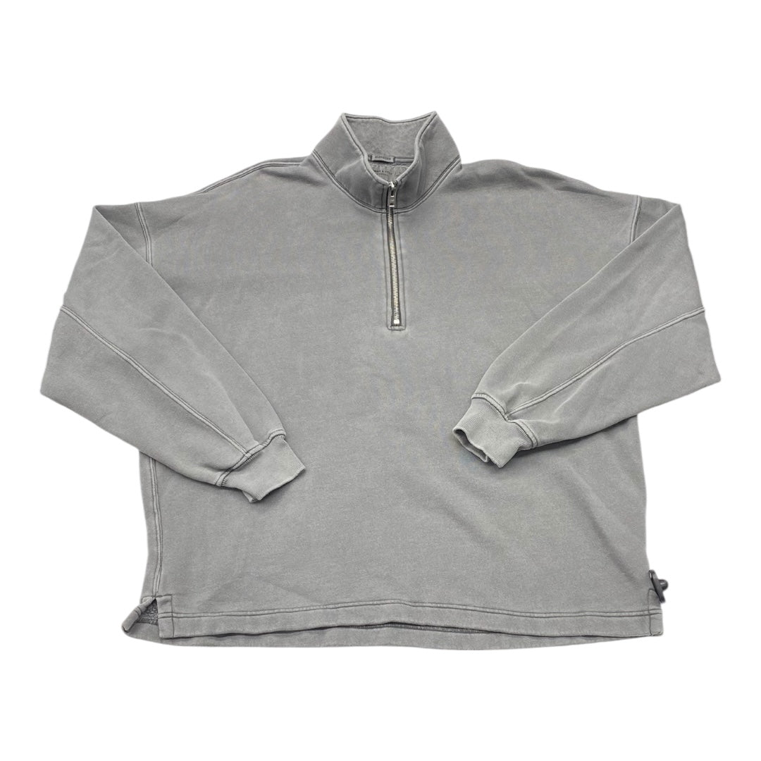 Sweatshirt Collar By Abercrombie And Fitch In Grey, Size:L