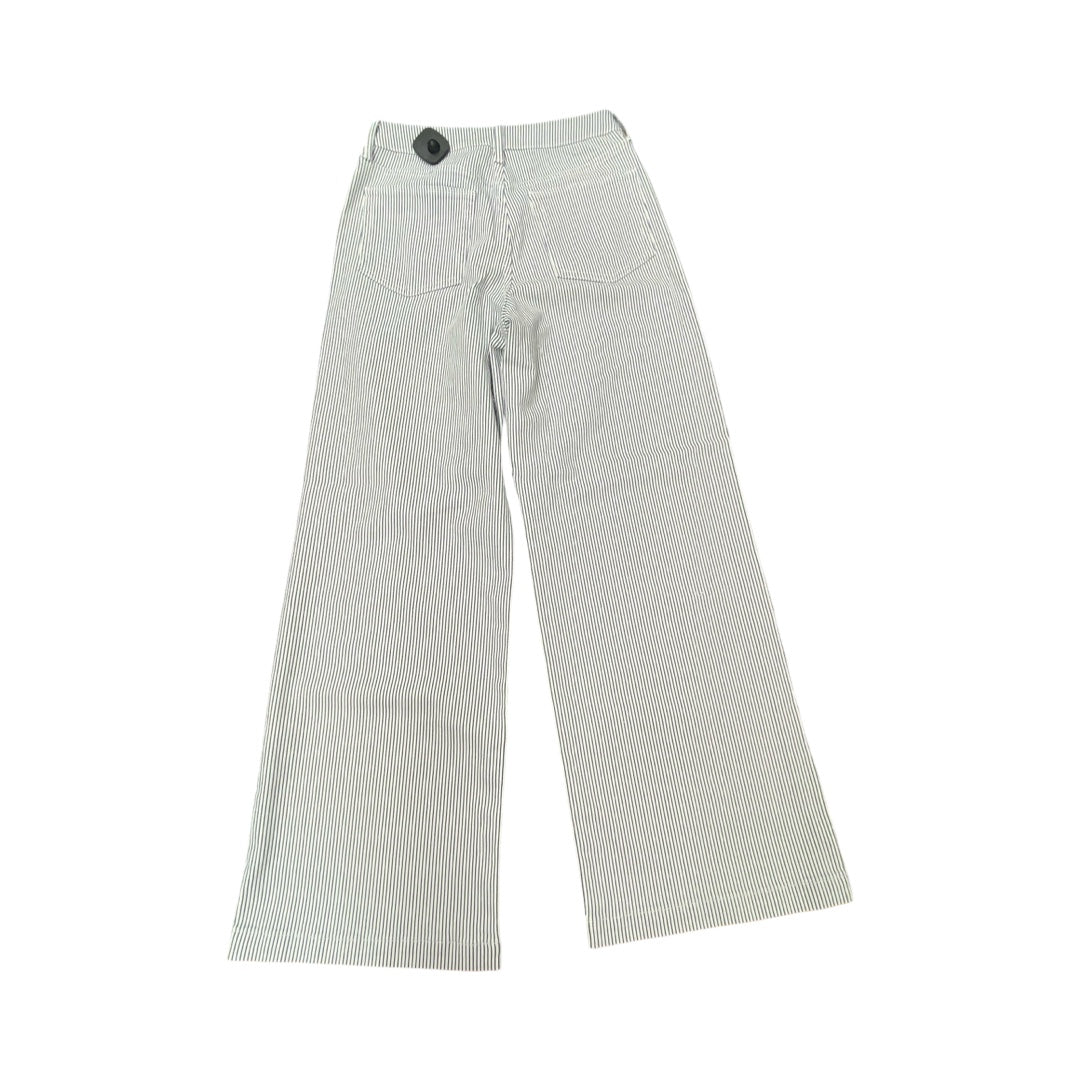 Jeans Straight By Just Black In Blue & White, Size:6