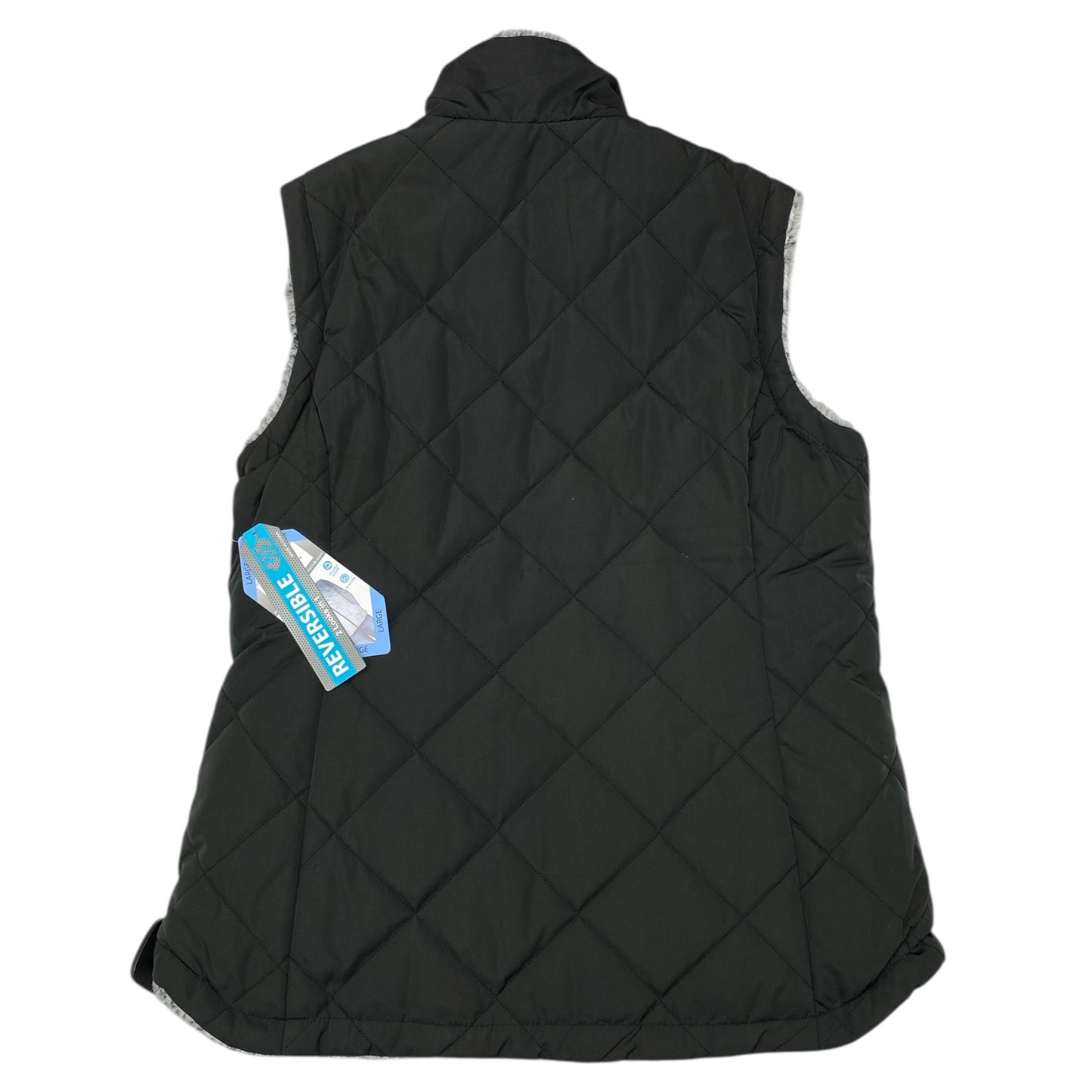 Vest Faux Fur & Sherpa By Clothes Mentor In Black, Size:L