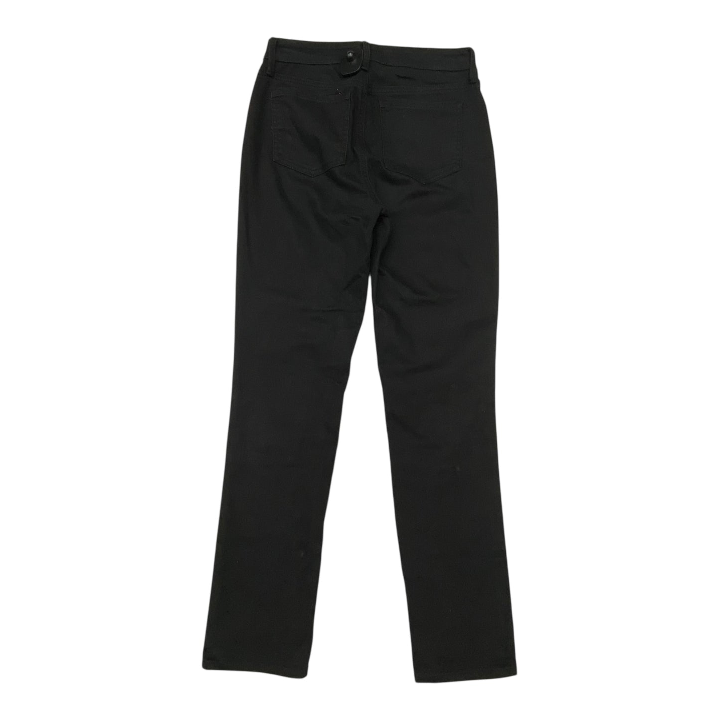 Jeans Straight By Not Your Daughters Jeans In Black Denim, Size:0