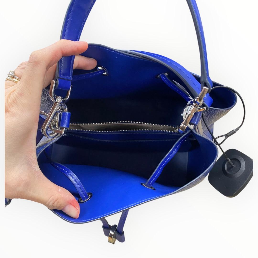 Handbag Designer By Michael Kors In Blue, Size: Medium