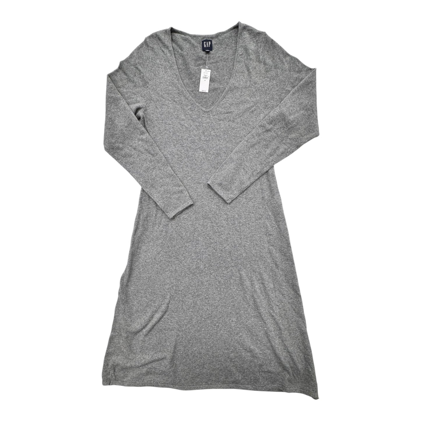 Dress Sweater By Gap In Grey, Size:M