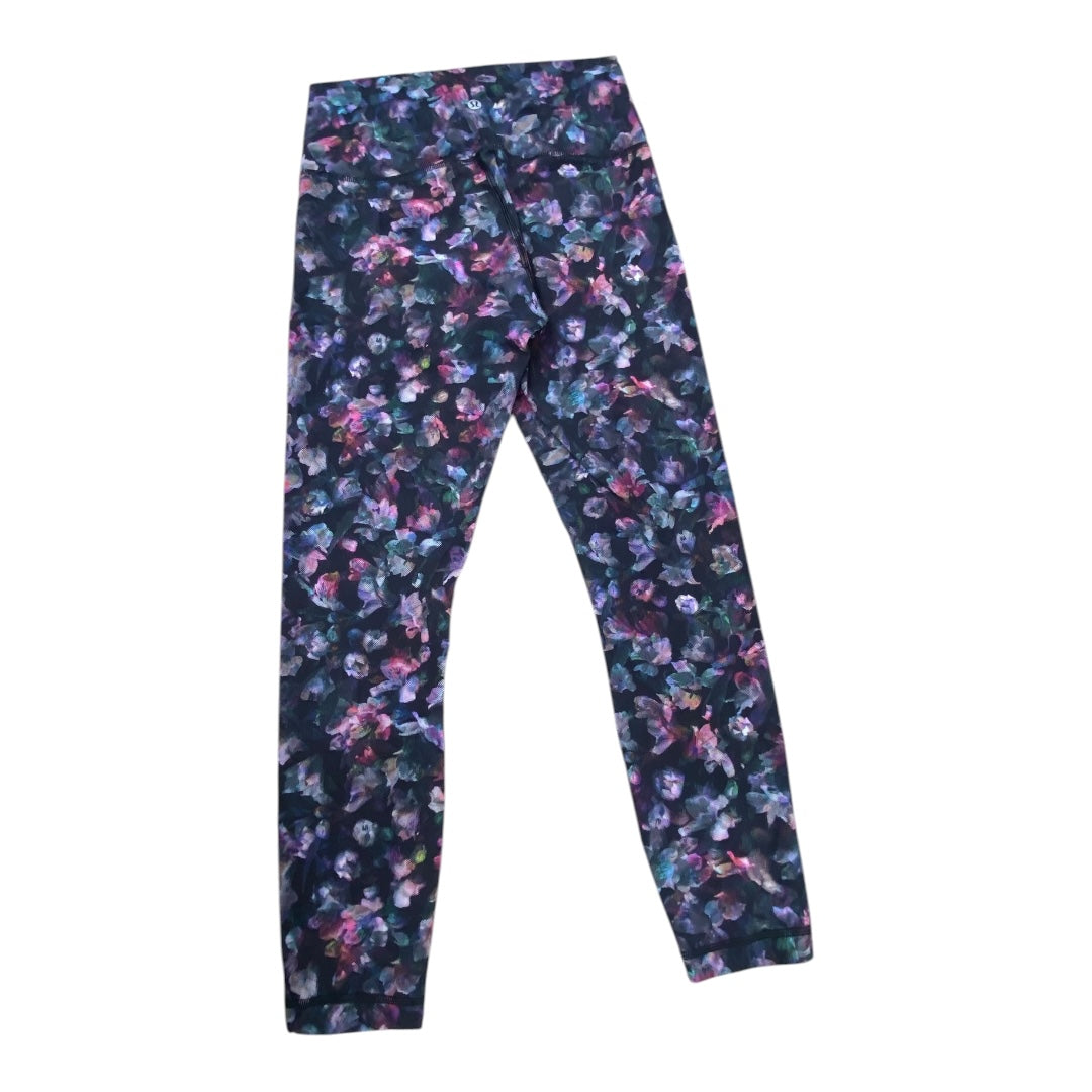 Athletic Leggings By Lululemon In Floral Print, Size:6