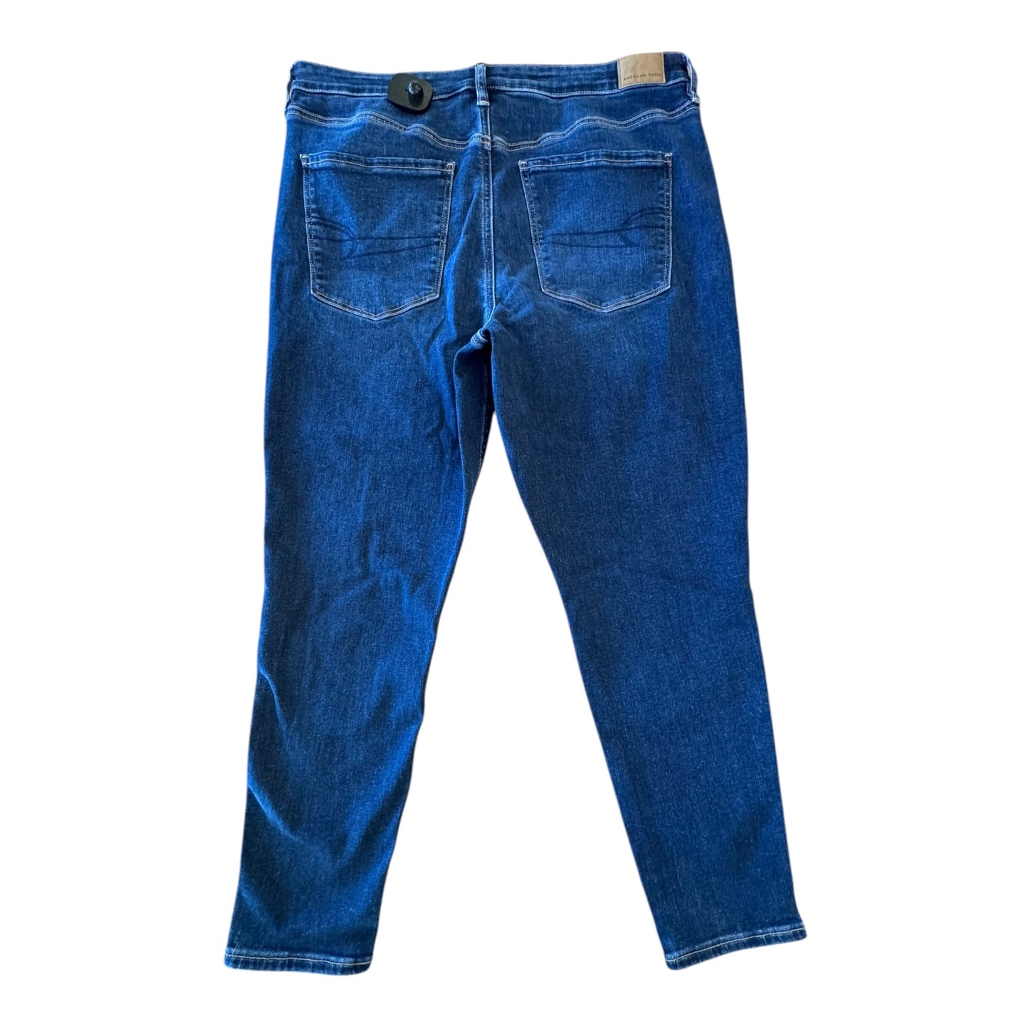 Jeans Jeggings By American Eagle In Blue Denim, Size:18
