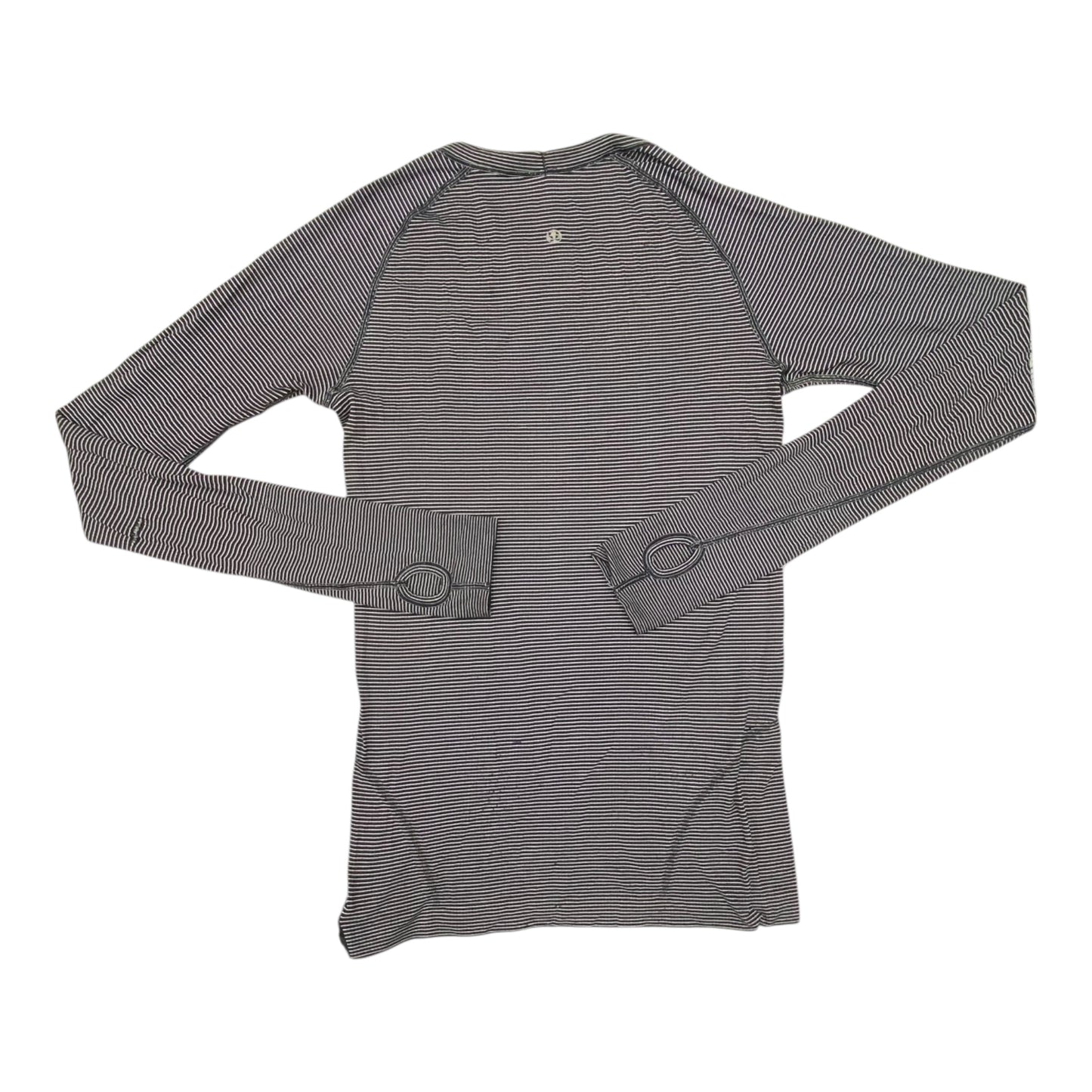 Athletic Top Ls Crewneck By Lululemon In Striped Pattern, Size:6