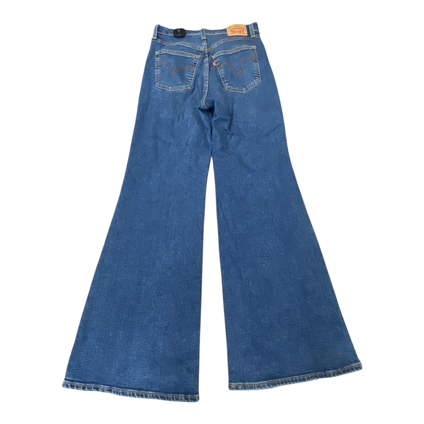 Jeans Flared By Levis In Blue Denim, Size:6