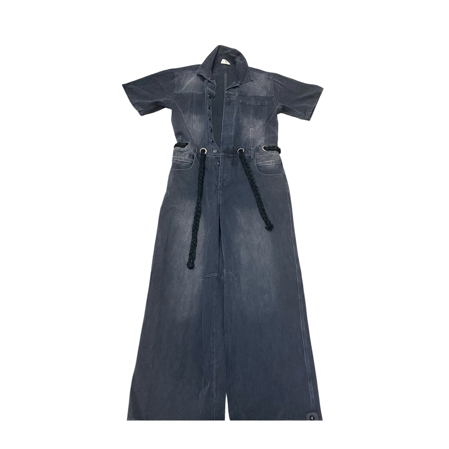 Jumpsuit By Bibi In Black Denim, Size:L