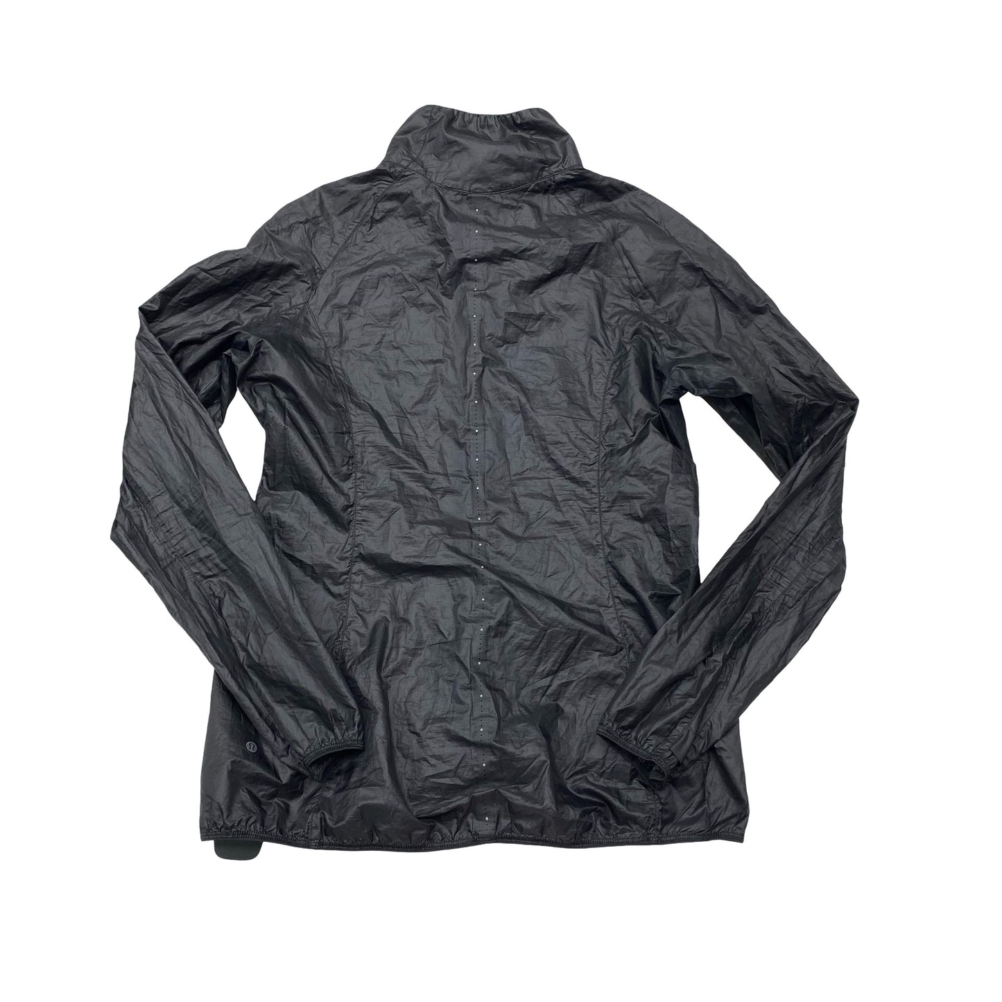 Athletic Jacket By Lululemon In Black, Size:6