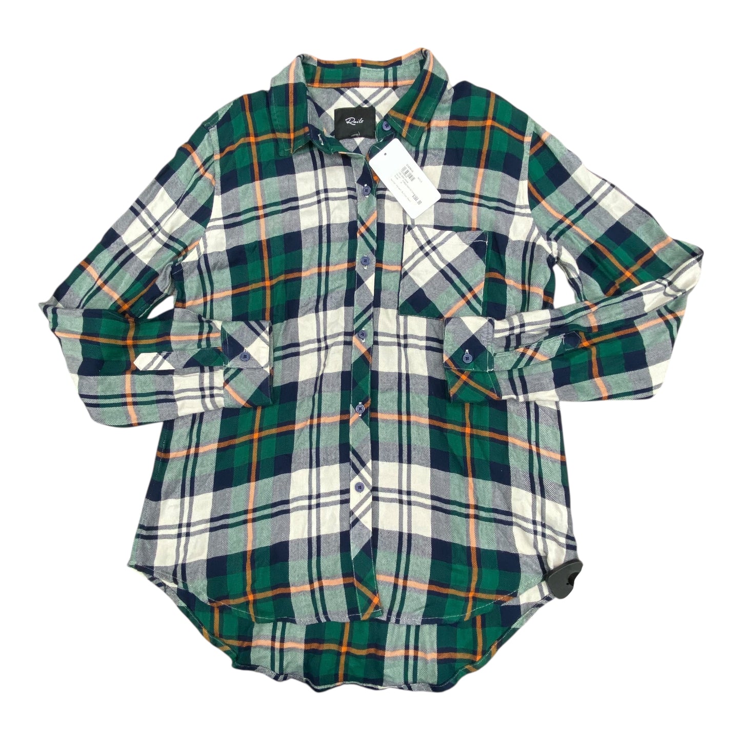 Top Ls By Rails In Plaid Pattern, Size:M