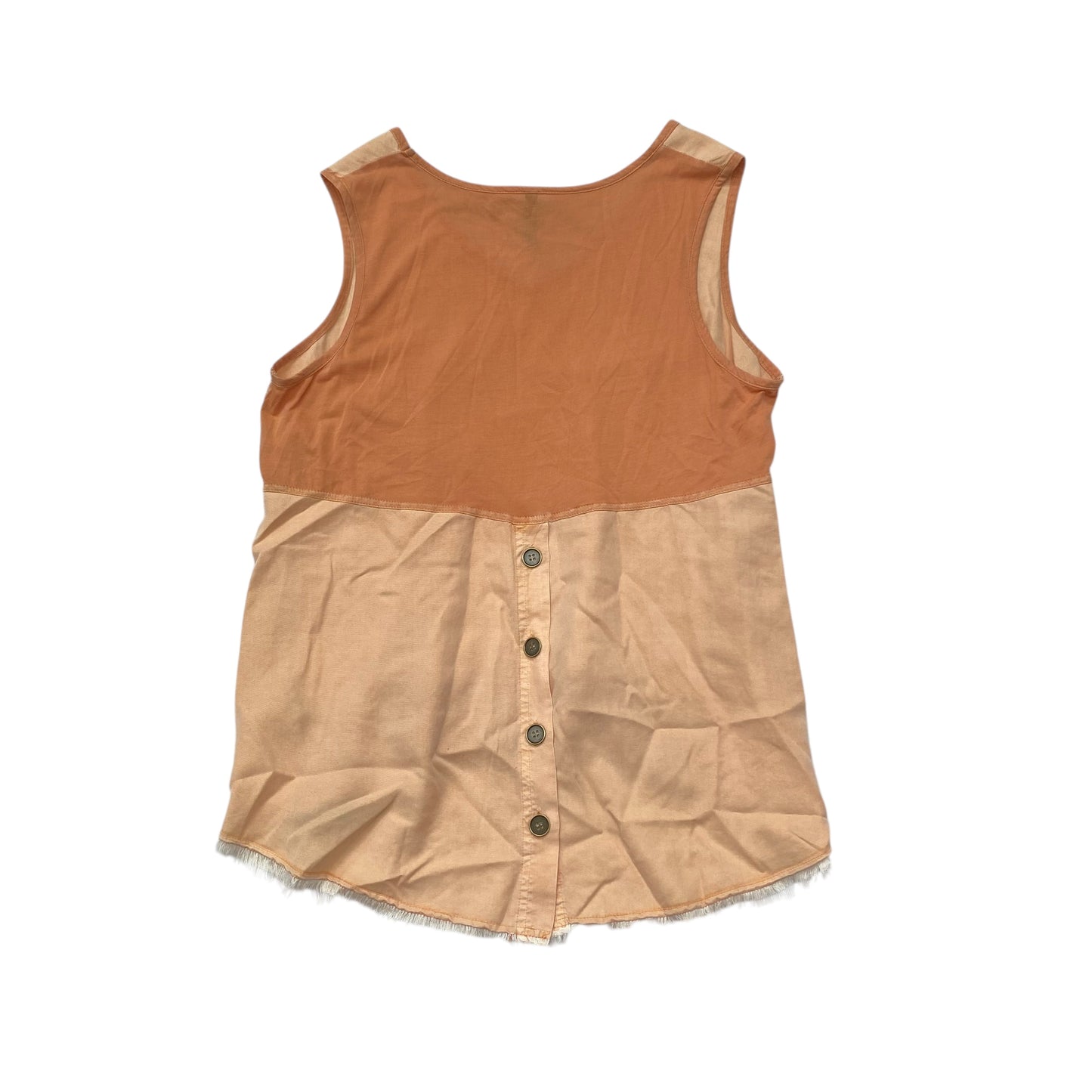 Top Sleeveless By Xcvi In Orange, Size:S
