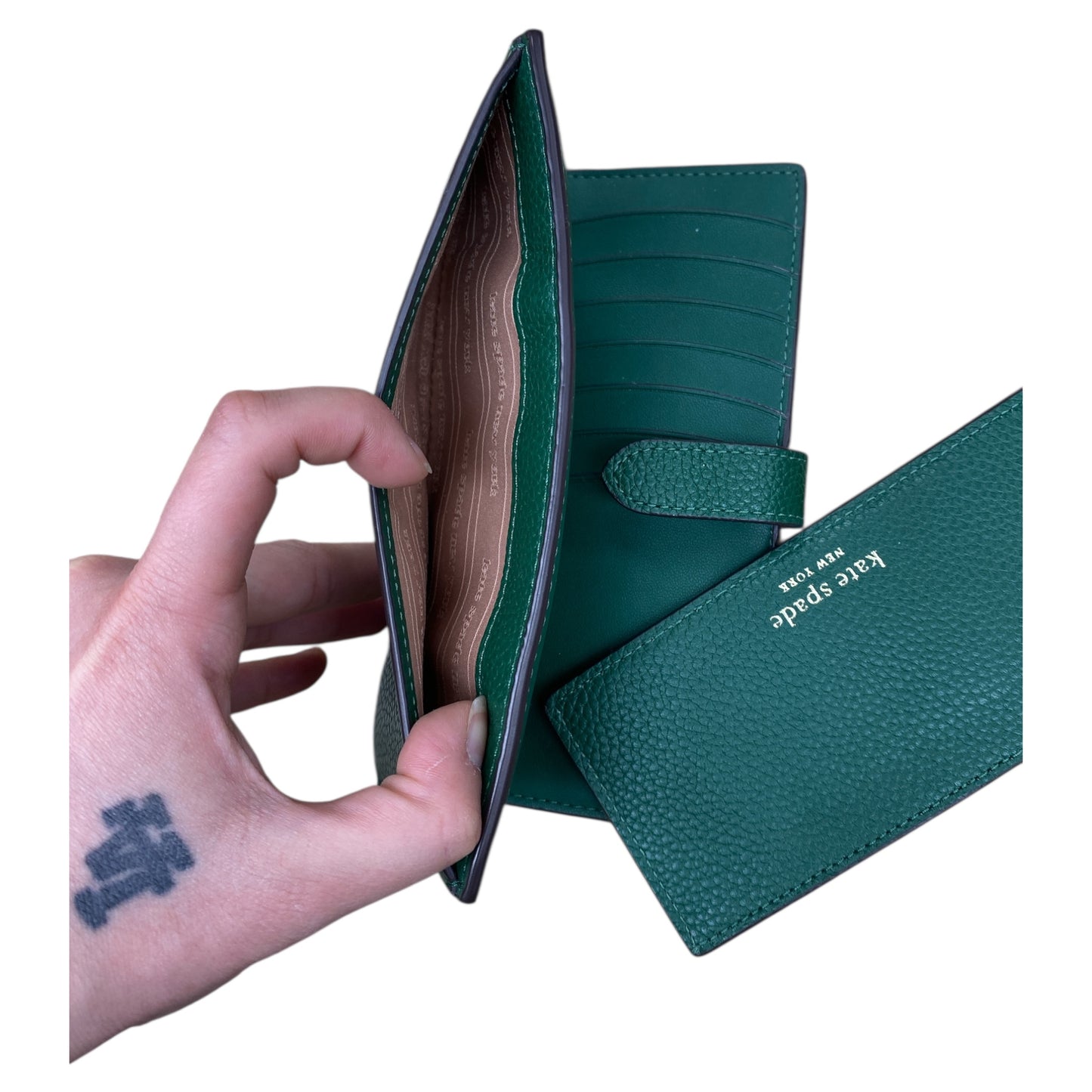 Wallet Designer By Kate Spade In Green, Size:Medium