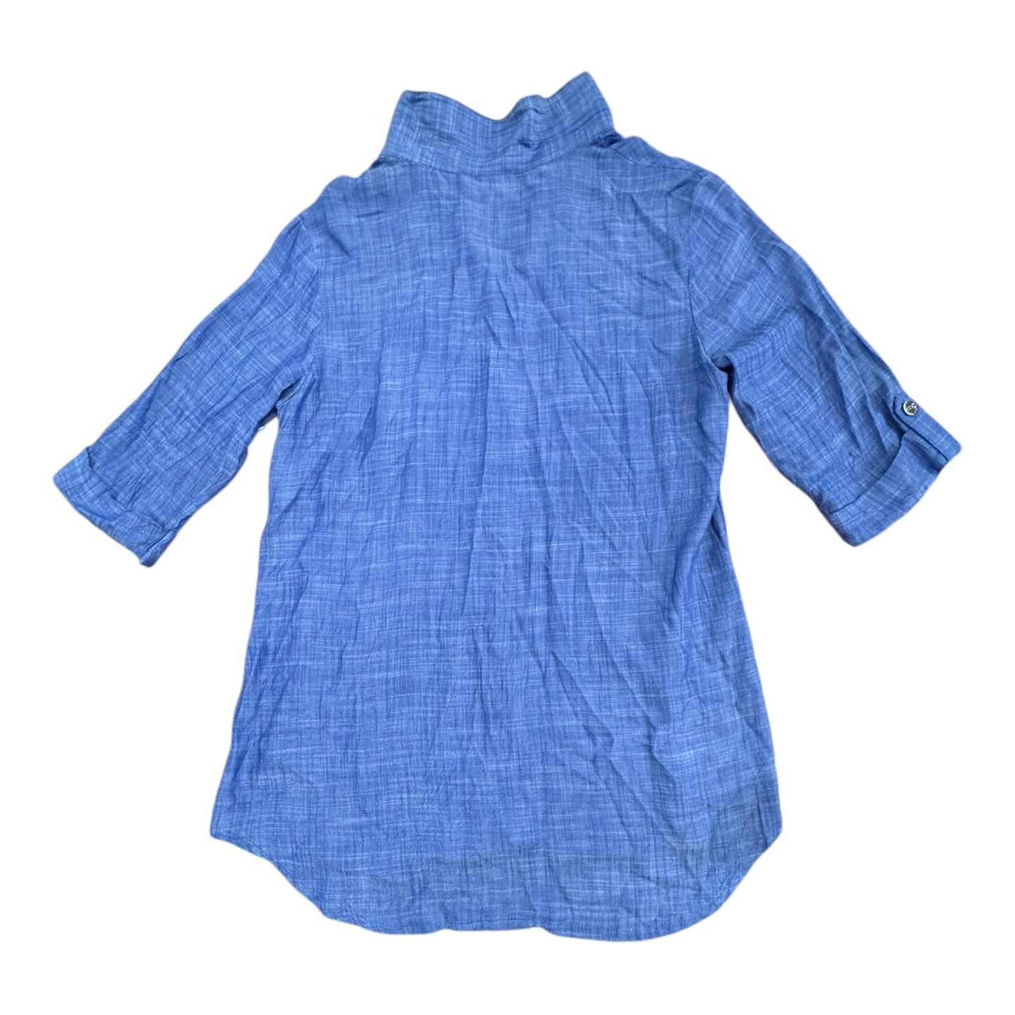 Top/Tunic Ls By DOTTI In Blue, Size:M