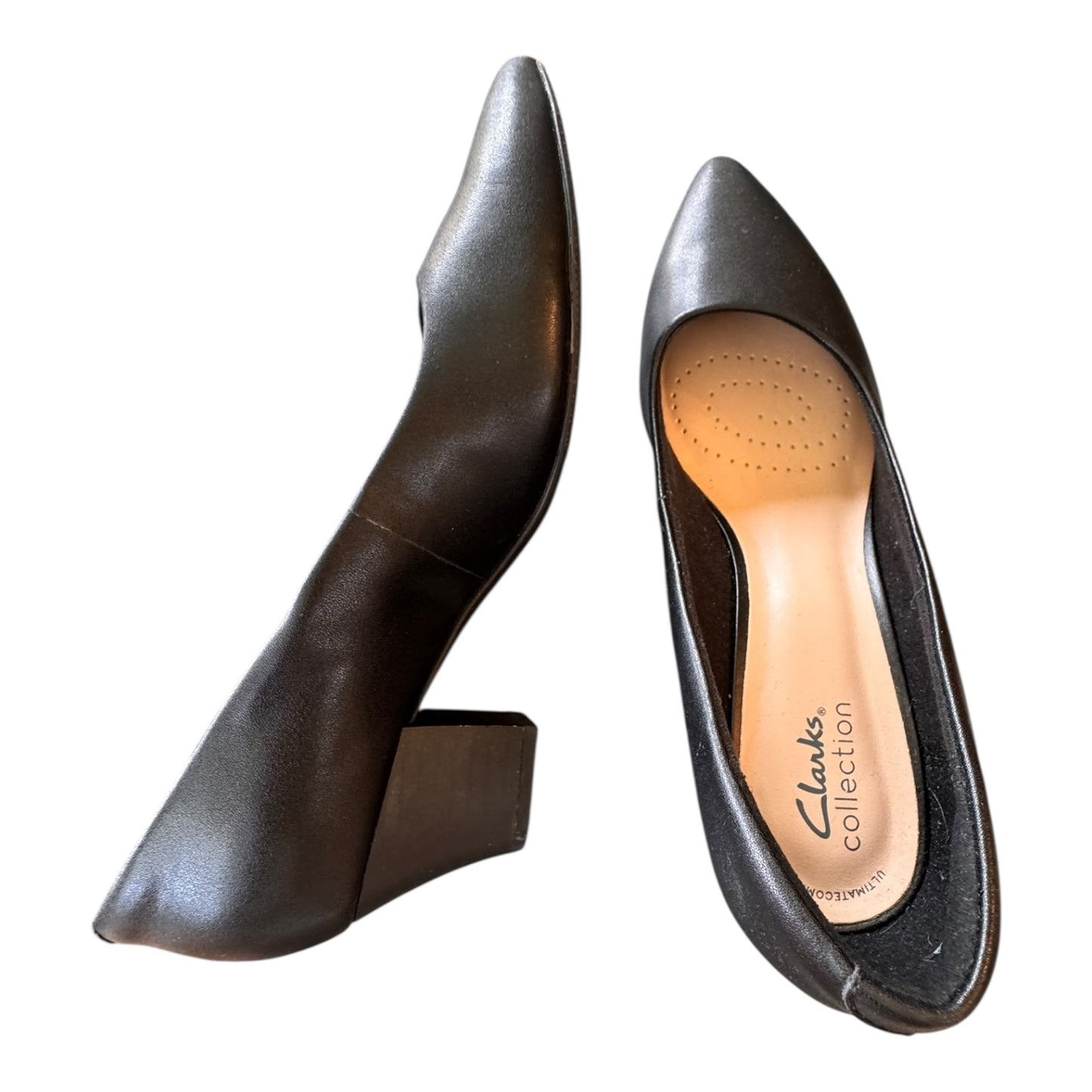 Shoes Heels Block By Clarks In Black, Size:10