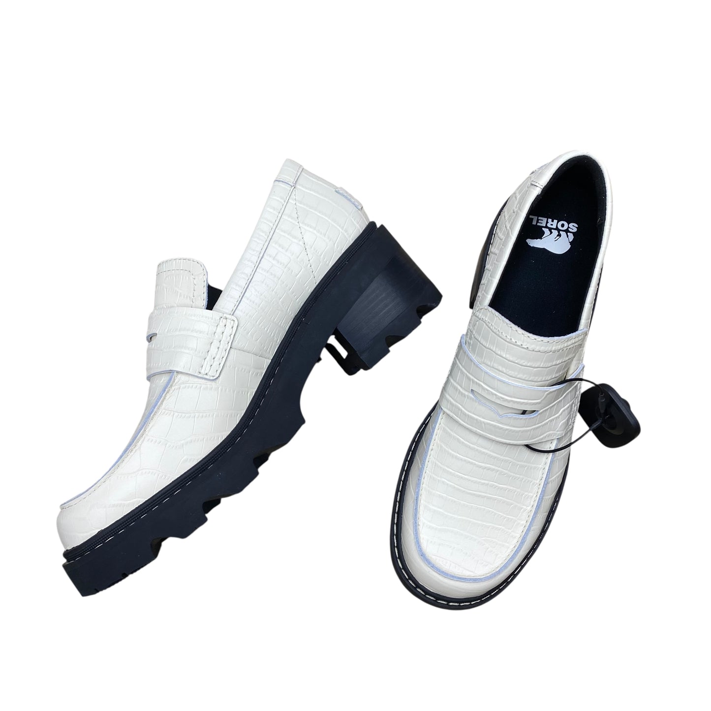Shoes Heels Block By Sorel In White, Size:10