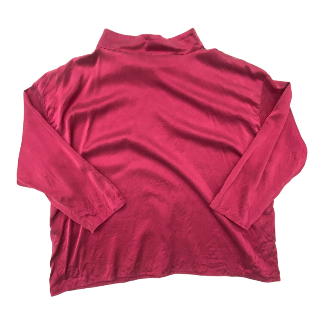 Top Ls Designer By Eileen Fisher In Pink, Size:Xl