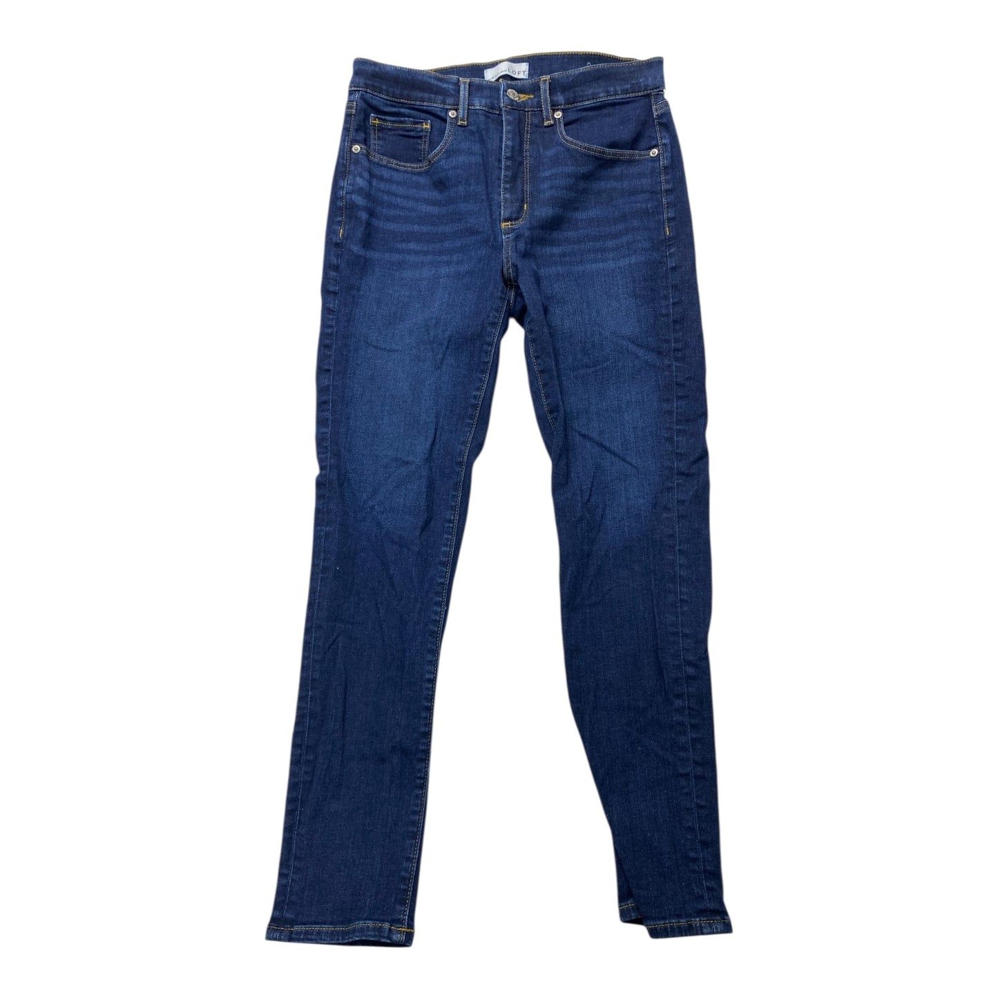 Jeans Skinny By Loft In Blue Denim, Size:6