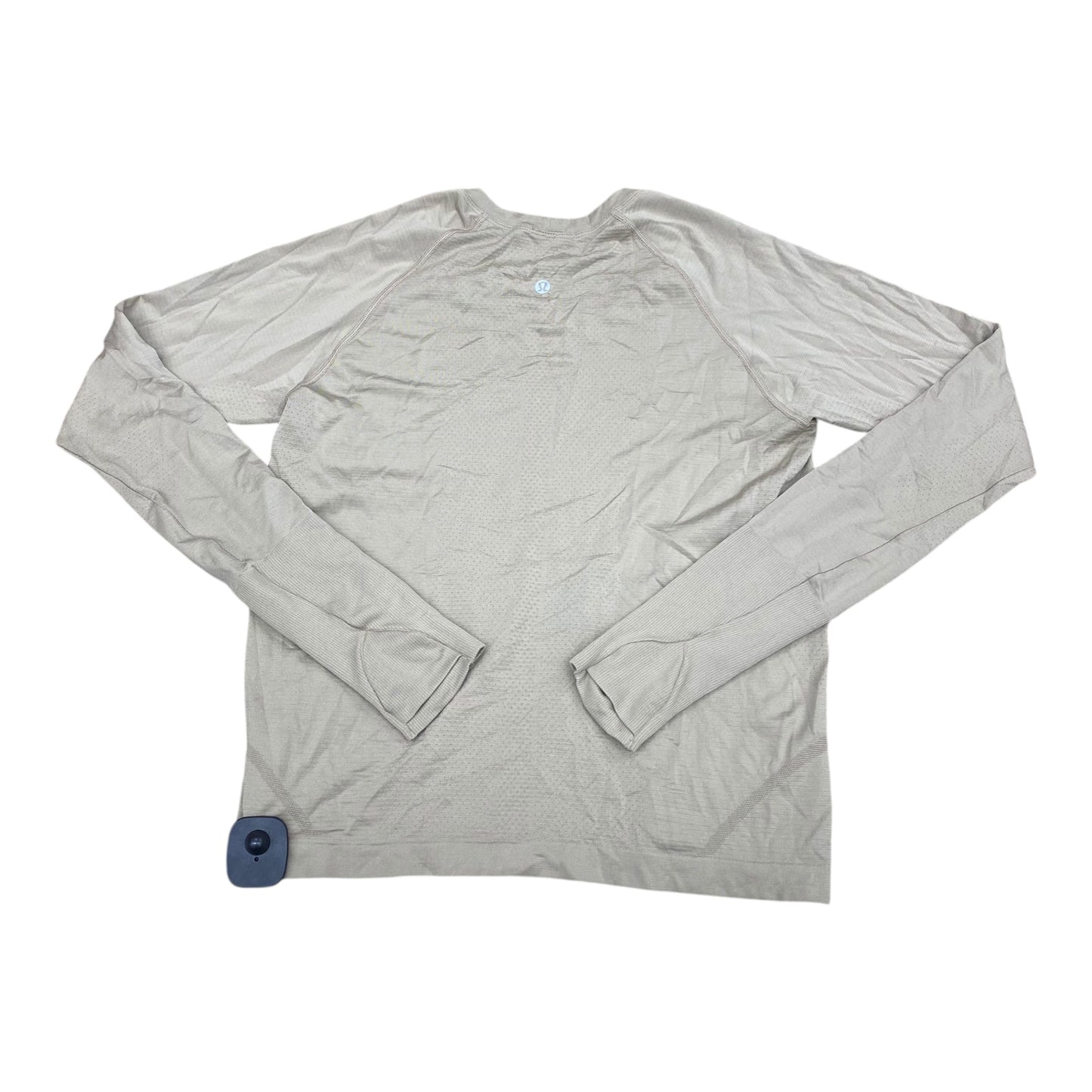 Athletic Top Ls Crewneck By Lululemon In Tan, Size:10