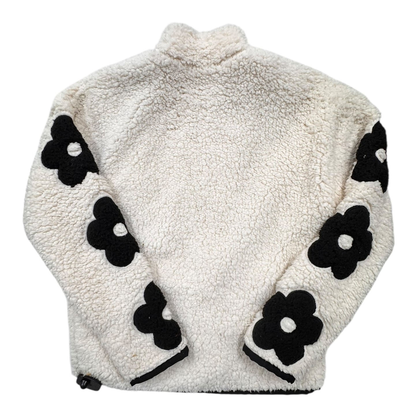 Jacket Faux Fur & Sherpa By Altard State In Black & Cream, Size:Xs