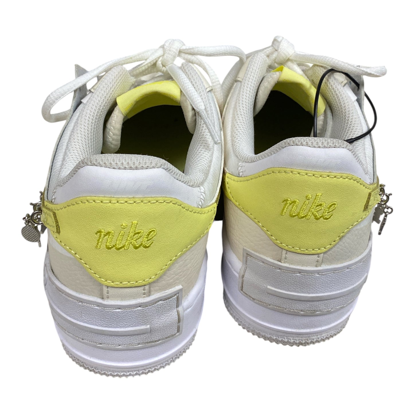 Shoes Sneakers By Nike In White & Yellow, Size:8