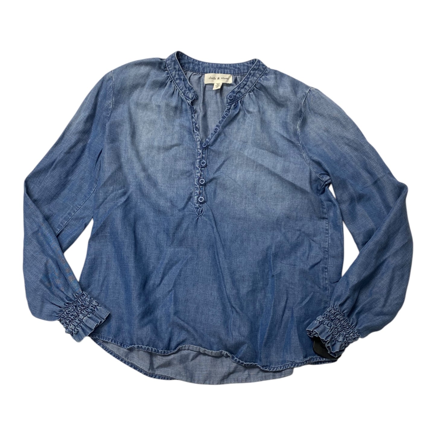 Top Ls By Cloth & Stone In Blue, Size:Xs