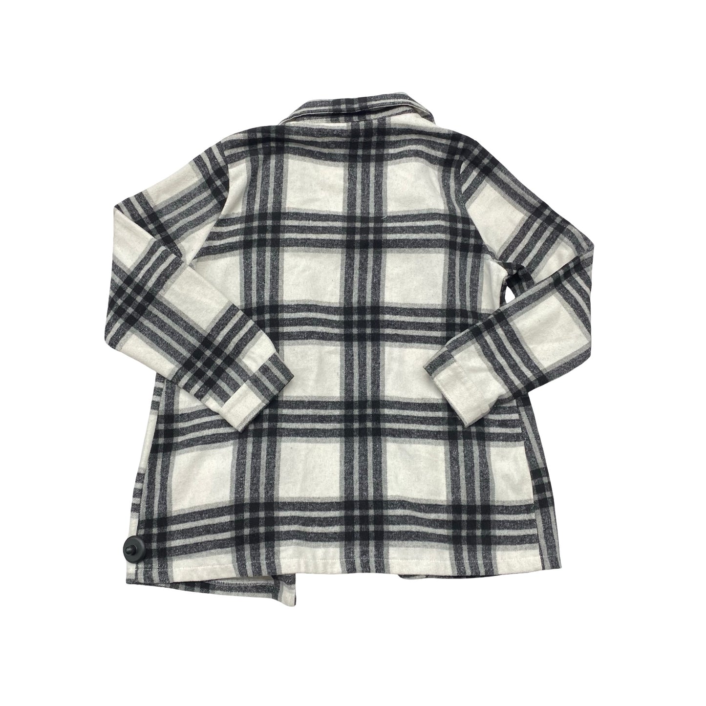 Jacket Shirt By Ci Sono In Plaid Pattern, Size:Xl