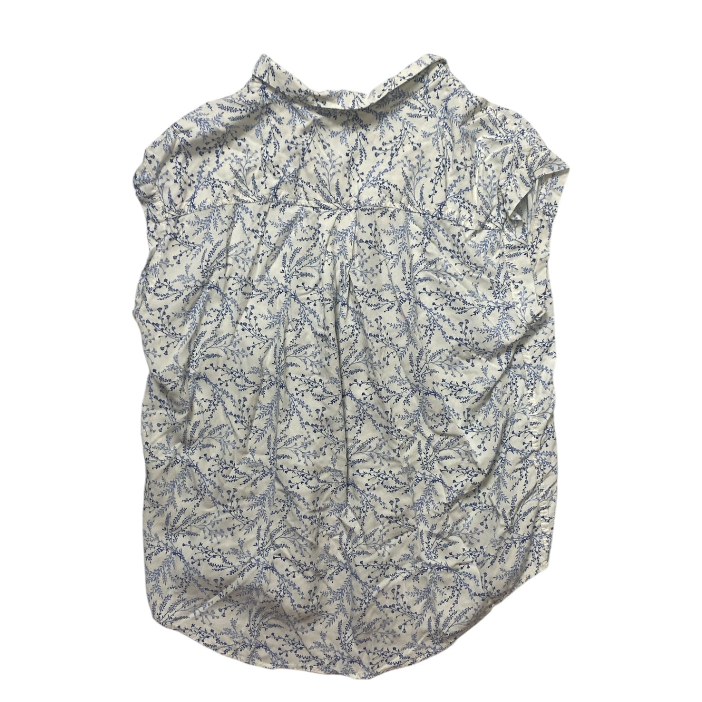 Top Sleeveless By Jachs Girlfirend In Blue & White, Size:Xl